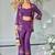 Aditri orchid full work fusion wear co-ord set