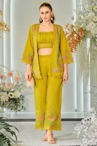 Aditri amber full work fusion wear co-ord set