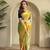 Yellow Multi Party Wear Georgette Saree