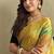 Yellow Multi Party Wear Georgette Saree