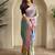 Pink Multi Party Wear Georgette Saree