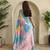 Blue Multi Party Wear Georgette Saree