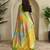 Lime Multi Party Wear Georgette Saree