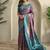 Purple Mauve Dual Tone silk blend Saree