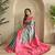Steal Grey Dual Tone silk blend Saree