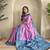 Lavender Dual Tone silk blend Saree