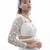 Ivory + embroidered+ georgette+ partywear sarees + with blouse