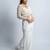Ivory + embroidered+ georgette+ partywear sarees + with blouse