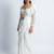 Ivory + embroidered+ georgette+ partywear sarees + with blouse