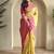 Yellow Dual Tone silk blend Saree