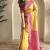 Yellow Dual Tone silk blend Saree