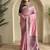 Pink Dual Tone silk blend Saree