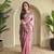 Pink Dual Tone silk blend Saree