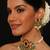 Gold plated multicolor necklace set