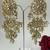 Gold plated dangler earrings