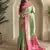 Pista Green Dual Tone silk blend Saree