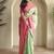Pista Green Dual Tone silk blend Saree