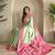 Pista Green Dual Tone silk blend Saree
