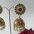 Gold plated multicolor earrings