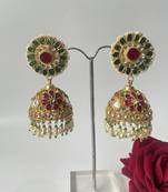Gold plated multicolor earrings