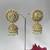 Gold plated Green Jhumkas