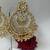 Gold plated pearl chandbali earrings