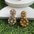 Gold plated kundan earrings