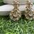 Gold plated kundan earrings