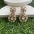 Gold plated kundan earrings