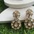Gold plated kundan earrings