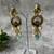 Gold plated multicolor earrings