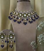 Gold plated multicolor necklace set