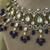 Gold plated multicolor necklace set