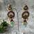 Gold plated multicolor earrings