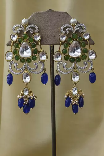 Gold plated multicolor necklace set
