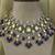 Gold plated multicolor necklace set