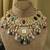 Gold plated multicolor necklace set