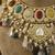 Gold plated multicolor necklace set