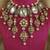 Gold plated pearl beaded kundan necklace set