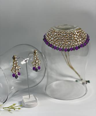 Gold plated multicolor necklace set 2