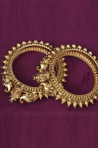 Gold plated bangle