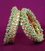 Gold plated Green bracelet