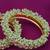 Gold plated Green bracelet