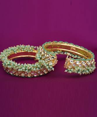 Gold plated Green bracelet 5