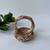 Gold plated pink bangle
