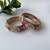 Gold plated pink bangle