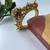 Gold plated pink stone bangle
