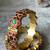 Gold plated Pink stone  bracelet