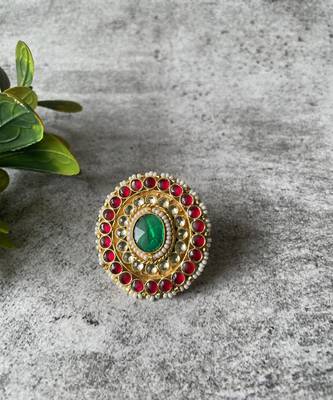 Gold plated multicolor ring 3
