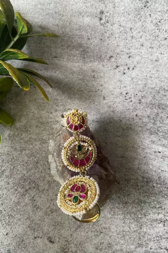 Gold plated multicolor ring